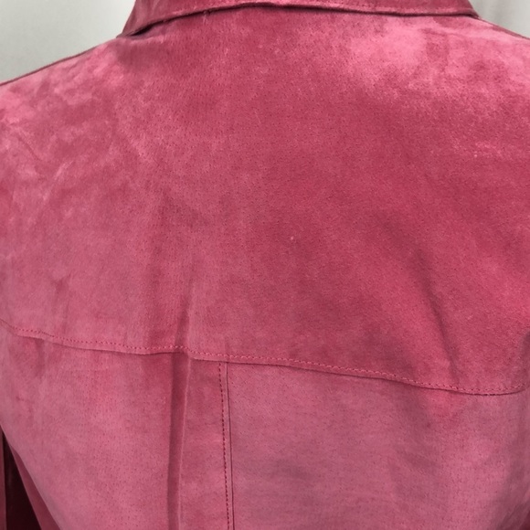 Valerie by Valerie stevens pink jacket 100%suede - Picture 7 of 14